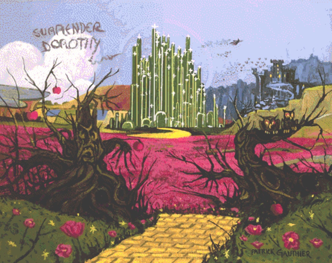 Surrender Dorothy cross stitch pattern by Patrick Gauthier