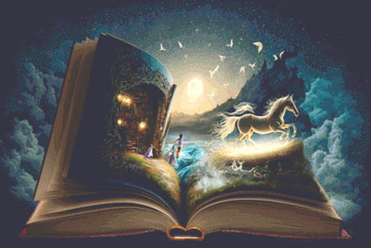 Fairytale Book ©Adobe Ext. License cross stitch pattern by StitchesSewBeautiful
