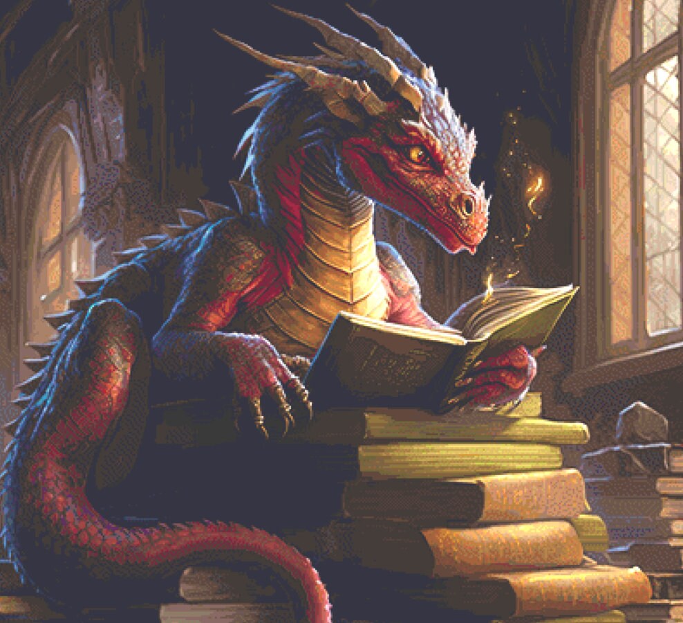 Reading a Good Book ©Adobe Ext. License cross stitch pattern by StitchesSewBeautiful