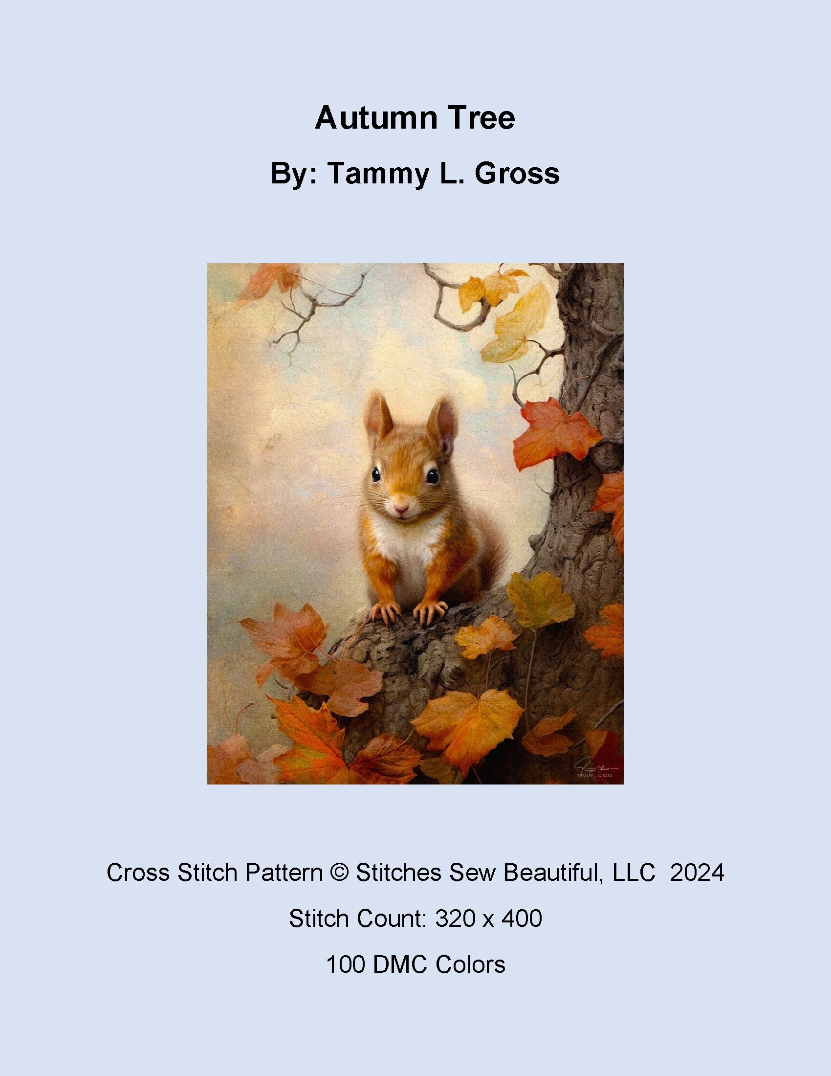 Autumn Tree cross stitch pattern by Tammy L. Gross