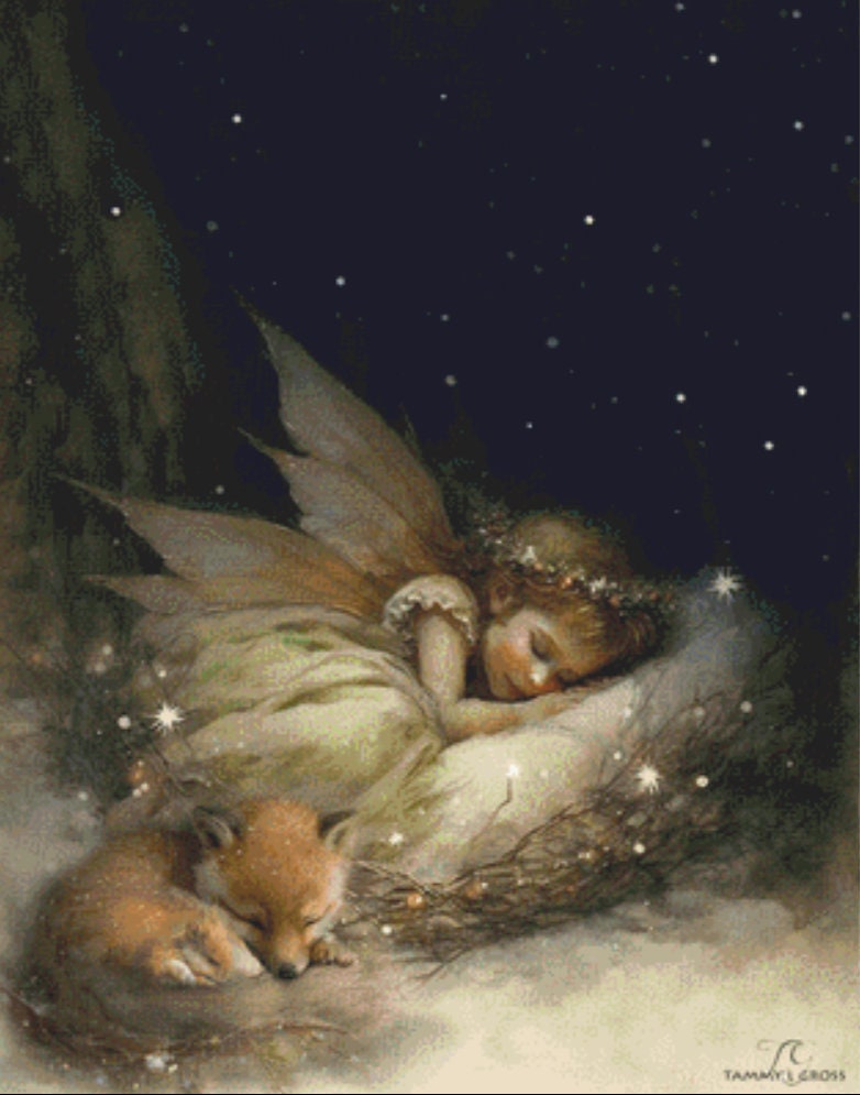 Fairy Sleep cross stitch pattern by Tammy L. Gross