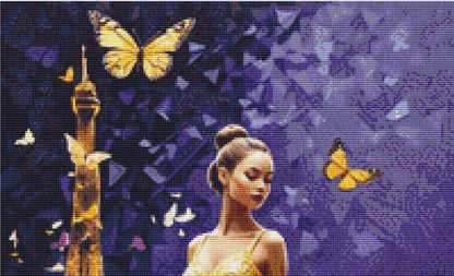 She Dances in Paris cross stitch pattern by Eder Jose Rosa