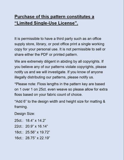 Jack O'Kitten cross stitch pattern by Joseph Holodook/Porterfields Fine Art Licensing