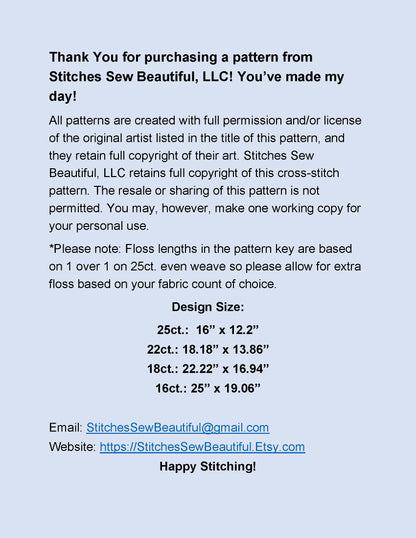 Day of The Dead cross stitch pattern by Kim Leo/JMS Art Licensing