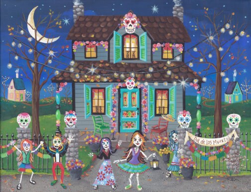Day of The Dead cross stitch pattern by Kim Leo/JMS Art Licensing