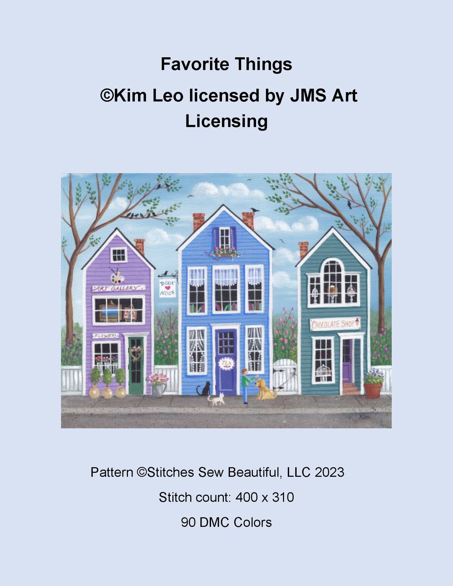 Favorite Things cross stitch pattern by Kim Leo/JMS Art Licensing