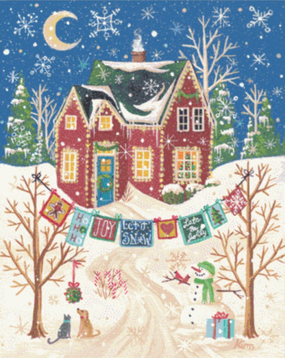 Tis the Season cross stitch pattern by Kim Leo/JMS Art Licensing