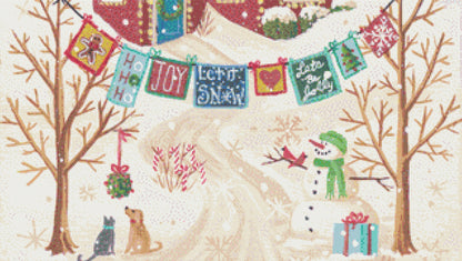 Tis the Season cross stitch pattern by Kim Leo/JMS Art Licensing