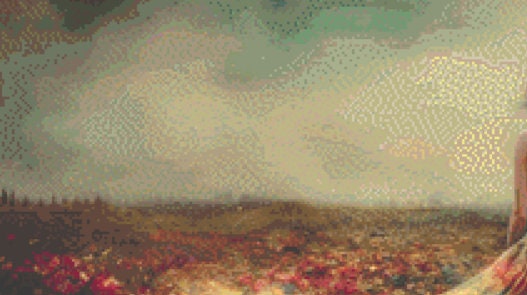 Woman in a Field of Flowers 7 cross stitch pattern by Eder Jose Rosa