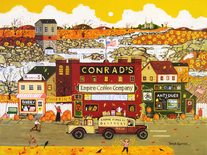 Conrad's Coffee Company cross stitch pattern by Patrick Gauthier