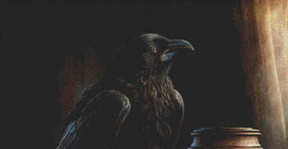 Raven and Coffee cross stitch pattern by Serr.Kai A Quill & Ink