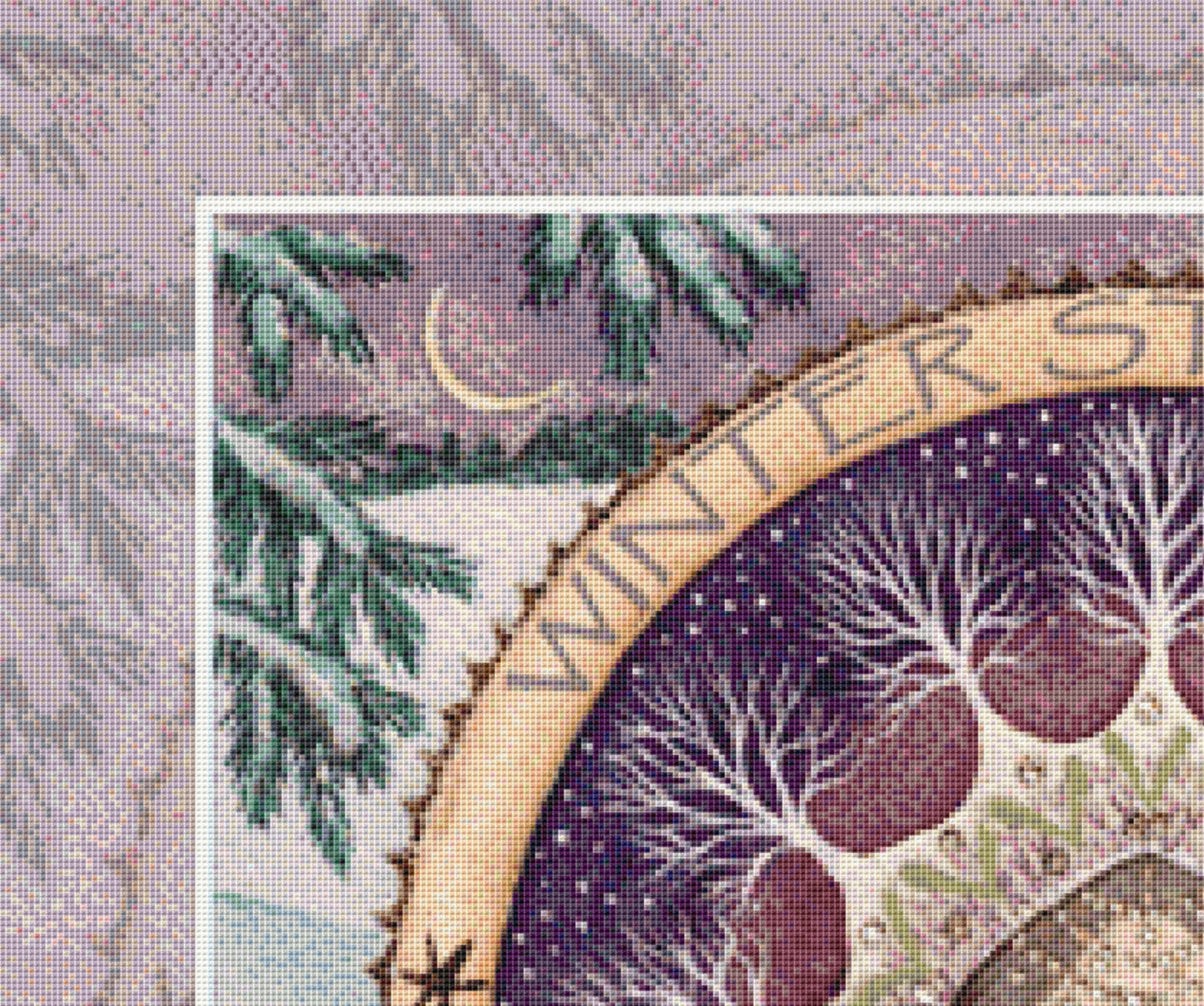 Solstice Stillness cross stitch pattern by Wendy Andrew of Painting Dreams