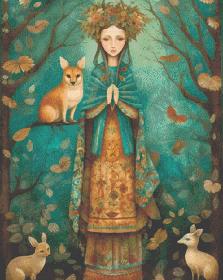 Mystic Lady cross stitch pattern by DutchLadyMysticArt