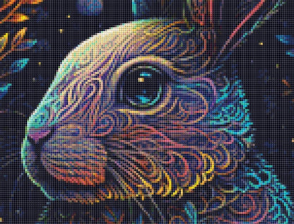 Colorful Bunny cross stitch pattern by Digital Art Club AU