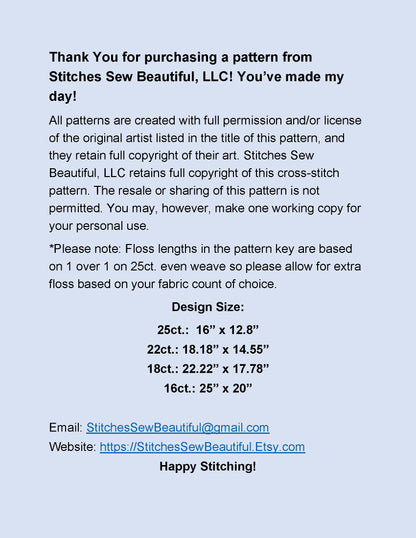 Cupid's Cupcakes cross stitch pattern by Kim Leo licensed by JMS Art Licensing (Digital Format)