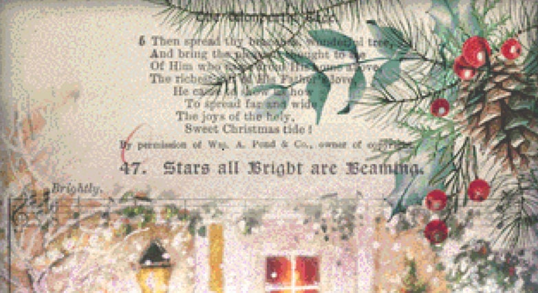 Christmas Front Door counted cross stitch pattern by SharmStudio