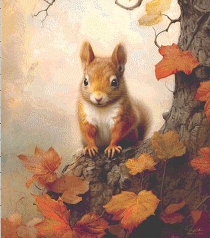 Autumn Tree cross stitch pattern by Tammy L. Gross