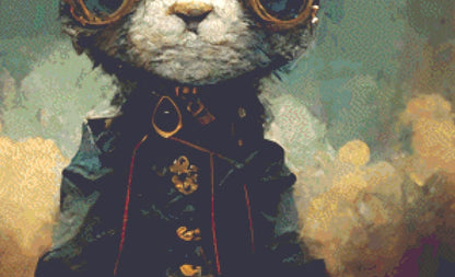 Steampunk Rabbit 1 cross stitch pattern by SphinxDesignStudio