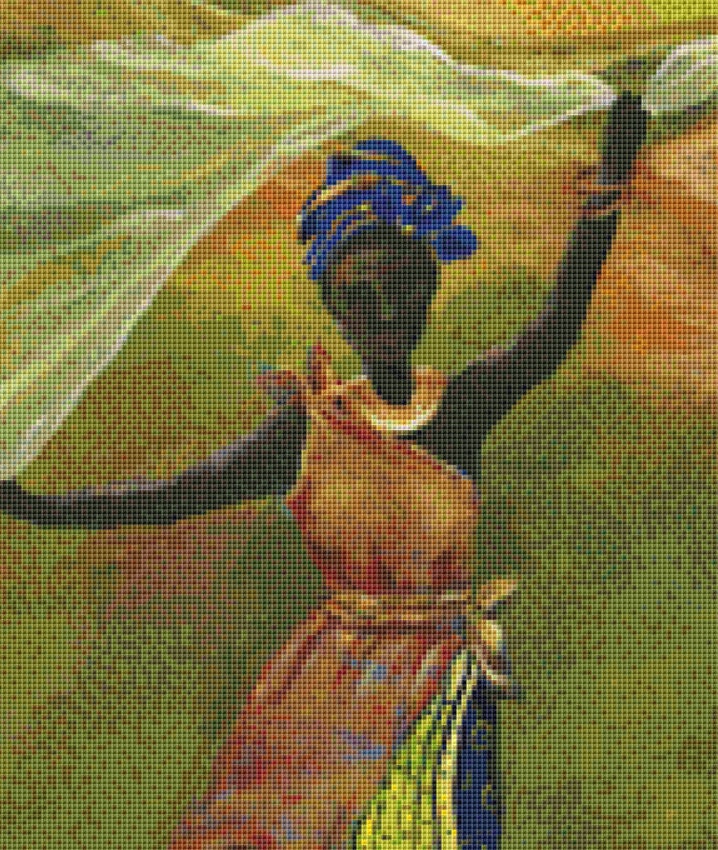 African Series IV cross stitch pattern by Gwendolyn McShepard/Ansada Art Licensing Group, LLC.