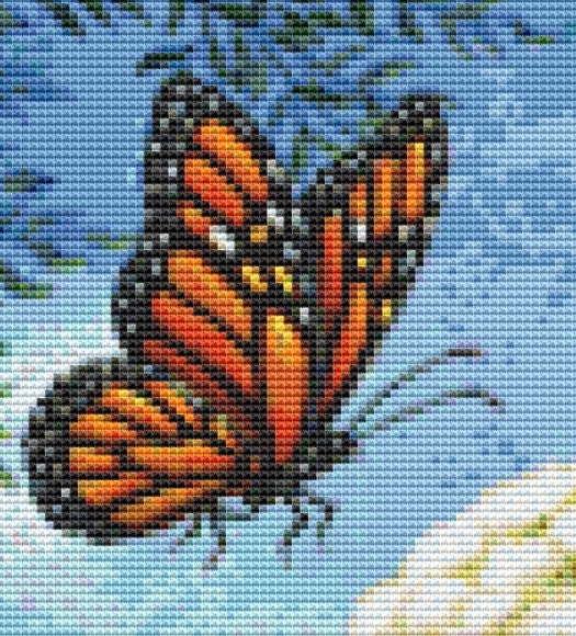 Mason Blue cross stitch pattern by Rose Mary Berlin/Ansada Art Licensing Group, LLC
