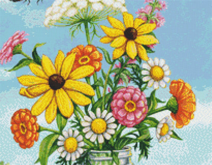Mason Blue cross stitch pattern by Rose Mary Berlin/Ansada Art Licensing Group, LLC