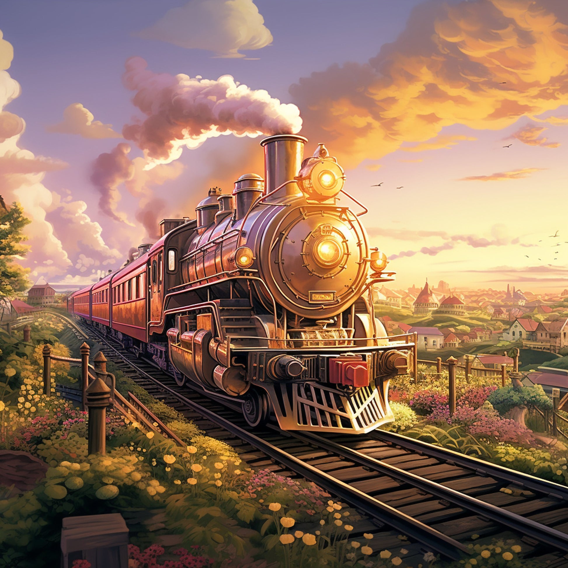 Train full coverage cross stitch pattern by SphinxDesignStudio