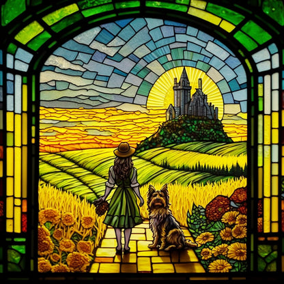WoZ Stained-Glass 3 cross stitch pattern by SphinxDesignStudio