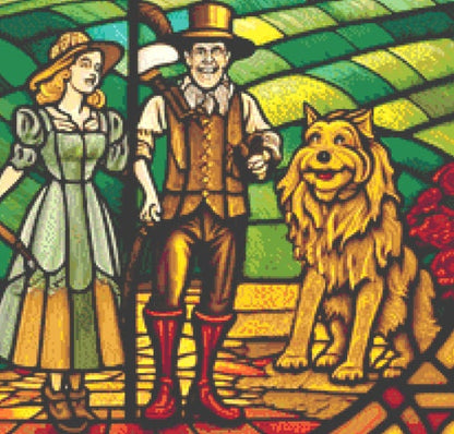 WoZ Stained-Glass 4 cross stitch pattern by SphinxDesignStudio