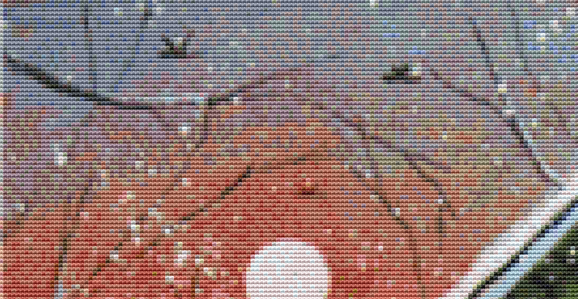 February Snow Day cross stitch pattern by Patrick Gauthier