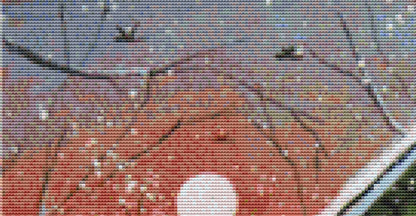 February Snow Day cross stitch pattern by Patrick Gauthier