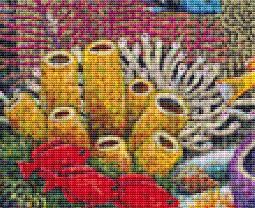 Coral Reef cross stitch pattern by Linda Howard Bittner/Ansada Art Licensing Group, LLC