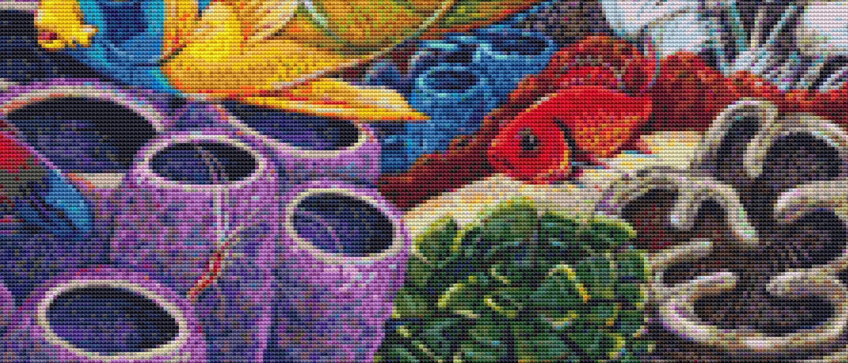 Coral Reef cross stitch pattern by Linda Howard Bittner/Ansada Art Licensing Group, LLC
