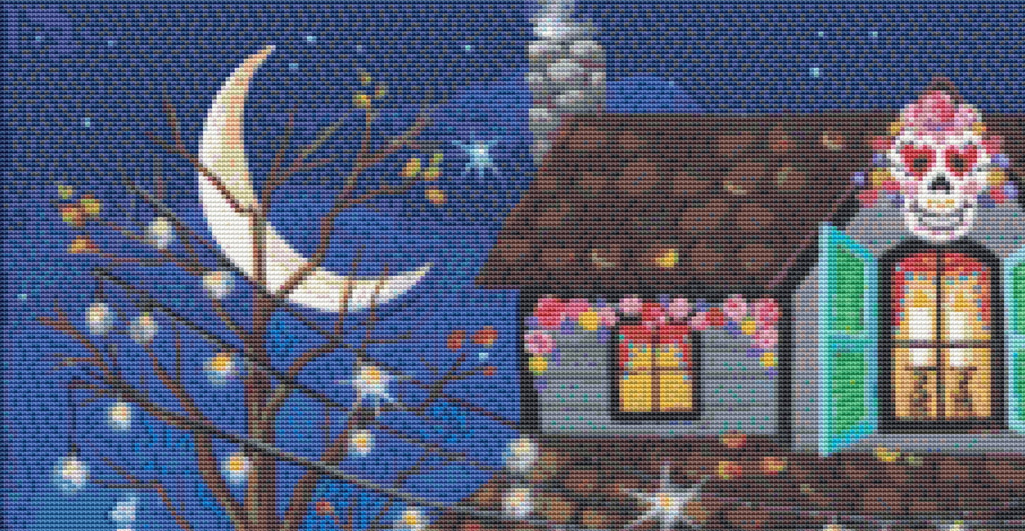 Day of The Dead cross stitch pattern by Kim Leo/JMS Art Licensing