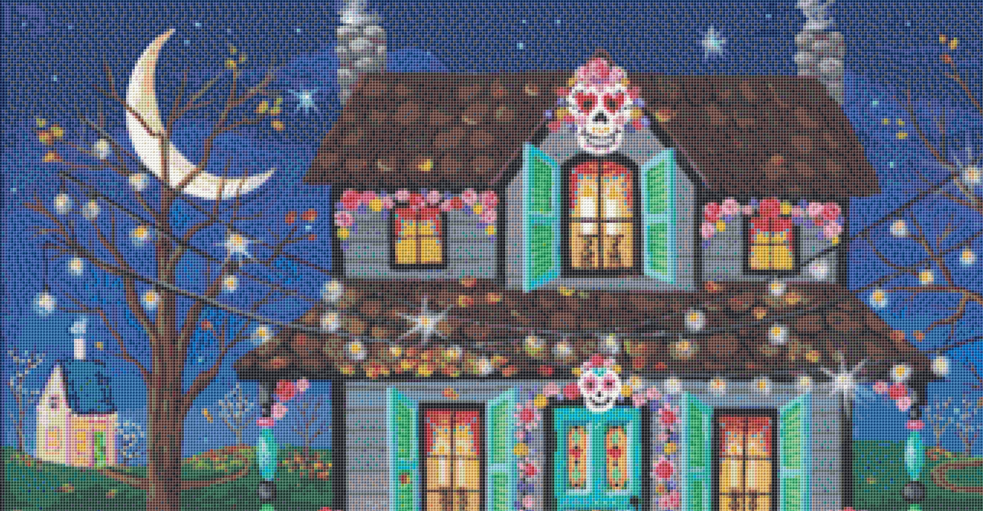 Day of The Dead cross stitch pattern by Kim Leo/JMS Art Licensing