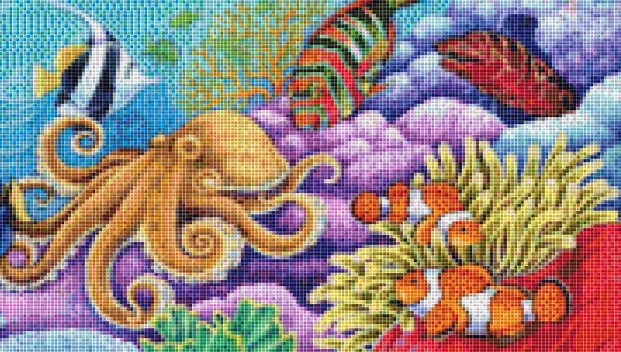 Under the Sea cross stitch pattern by Rose Mary Berlin/Ansada Art Licensing Group, LLC.