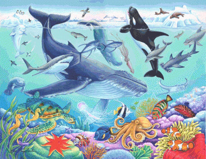 Under the Sea cross stitch pattern by Rose Mary Berlin/Ansada Art Licensing Group, LLC.