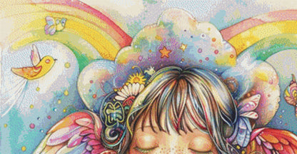 Colorful Angel 2 cross stitch pattern by Passy Art