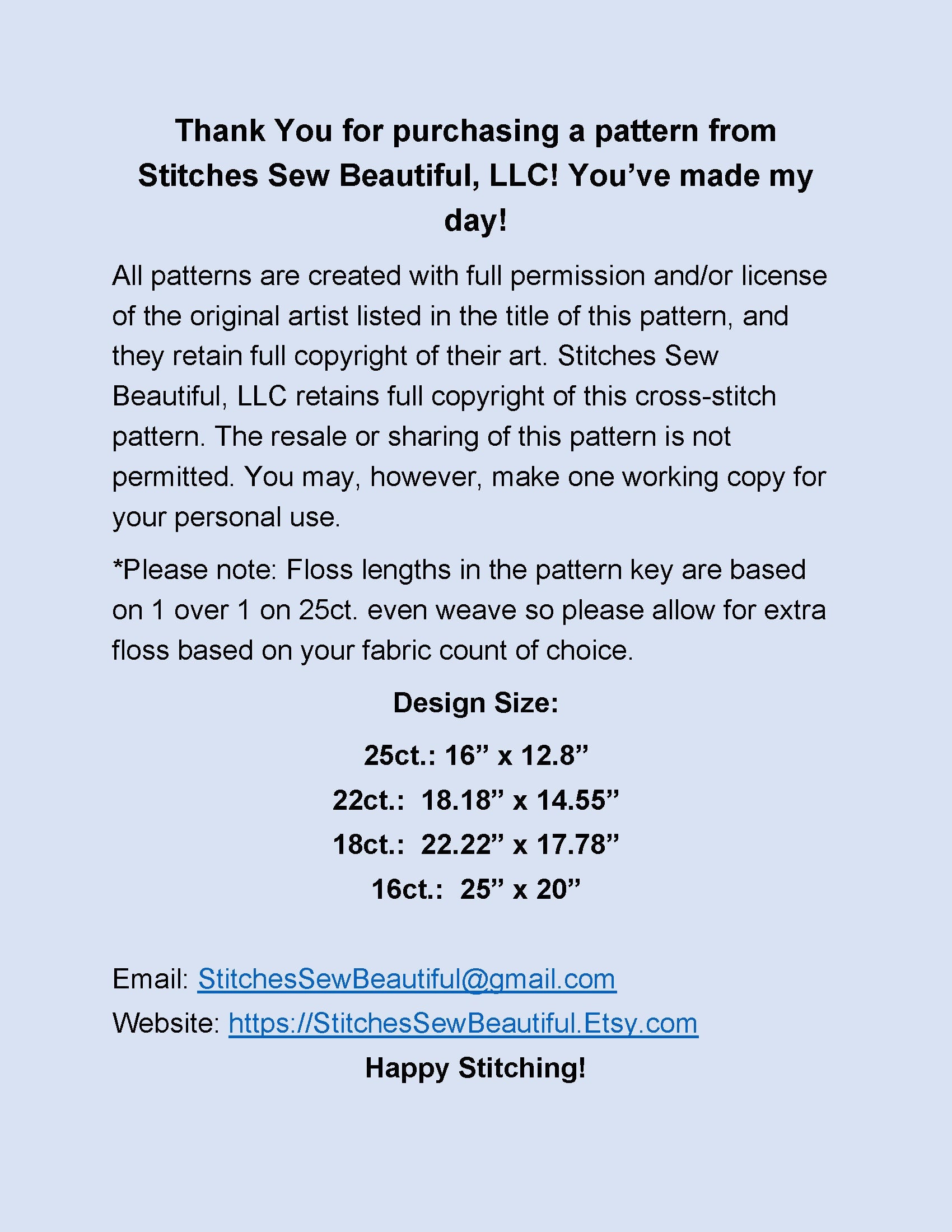 Secret Admirer cross stitch pattern by Linda Howard Bittner/Ansada Art Licensing Group, LLC.