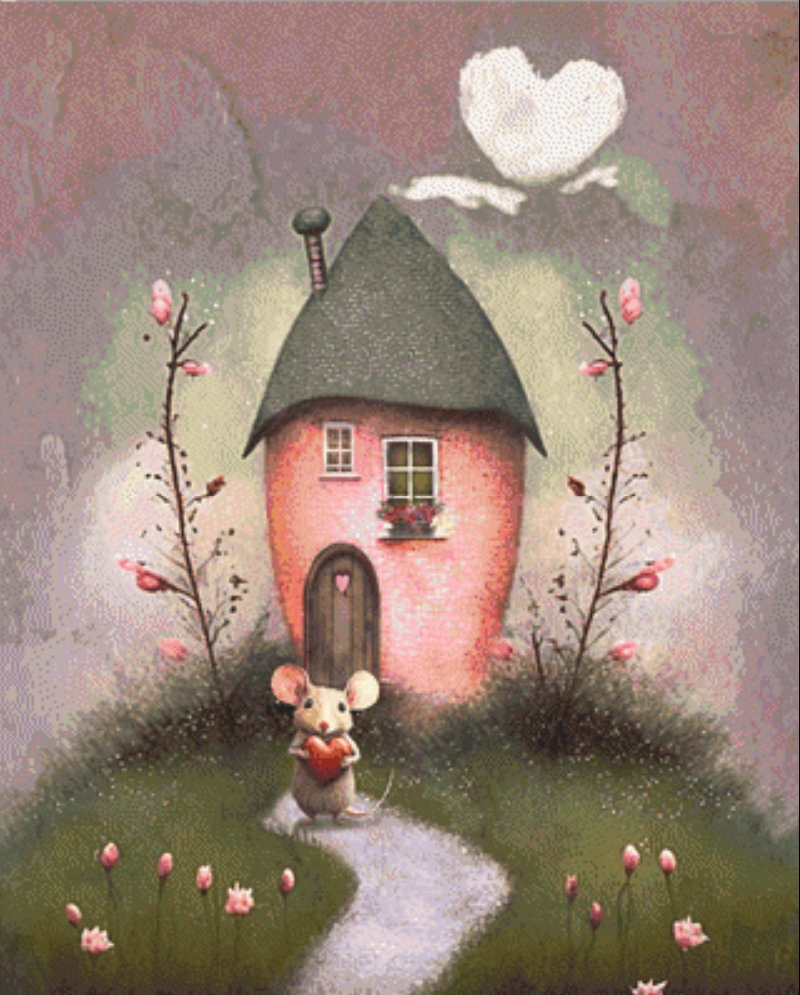 House Mouse counted cross stitch pattern by Tammy L. Gross