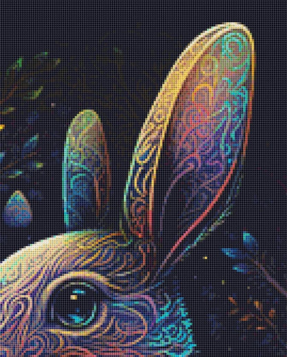 Colorful Bunny cross stitch pattern by Digital Art Club AU
