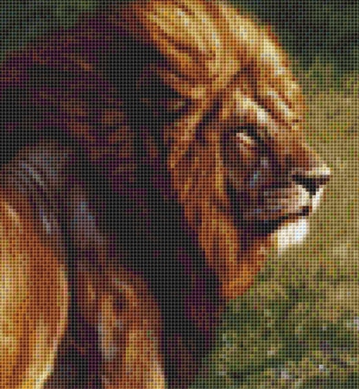 The King of Kilimanjaro cross stitch pattern by John Banovich/Ansada Art Licensing Group, LLC