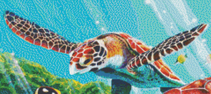 Sea Turtles cross stitch pattern by Cobble Hill Puzzle Company/Ansada Art Licensing Group, LLC.