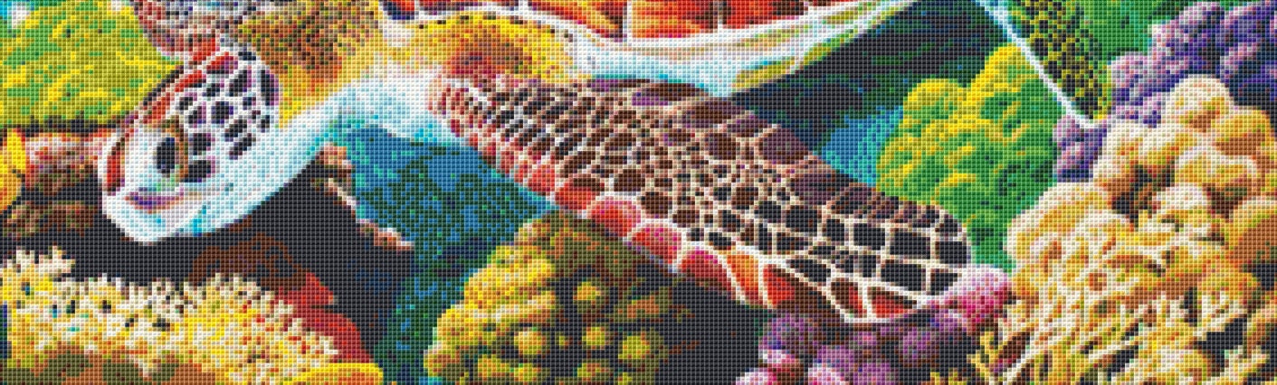 Sea Turtles cross stitch pattern by Cobble Hill Puzzle Company/Ansada Art Licensing Group, LLC.