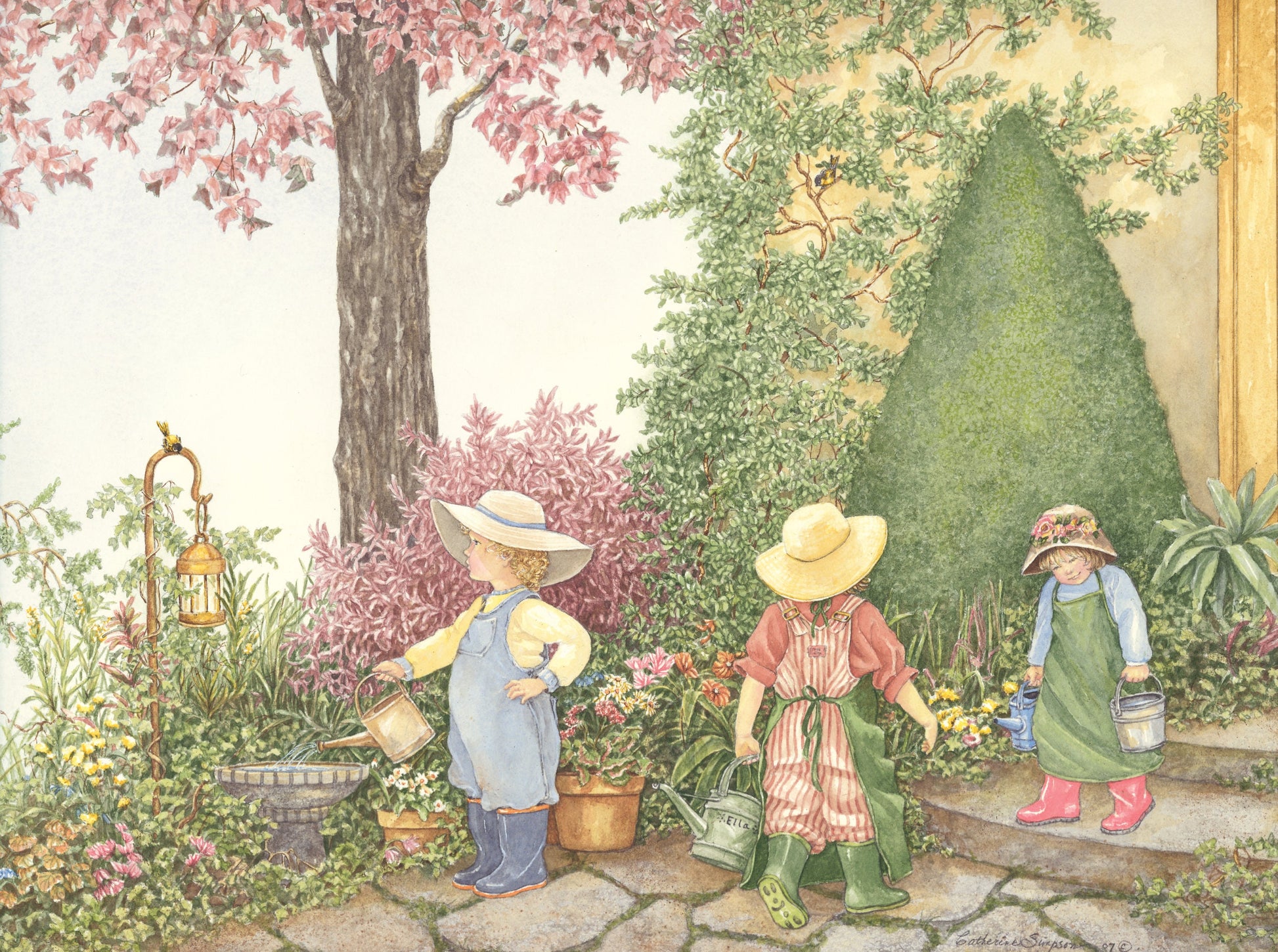 How to Grow a Gardener cross stitch pattern by Catherine Simpson/Ansada Art Licensing Group, LLC.