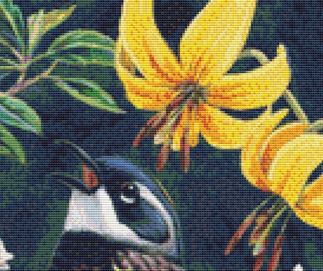 Spring cross stitch pattern by Linda Howard Bittner/Ansada Art Licensing Group, LLC.