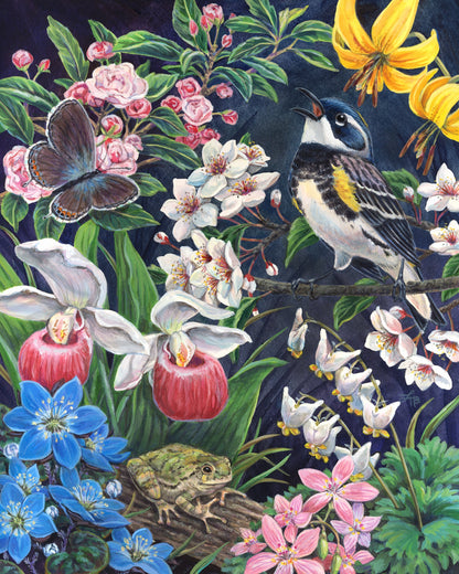 Spring cross stitch pattern by Linda Howard Bittner/Ansada Art Licensing Group, LLC.