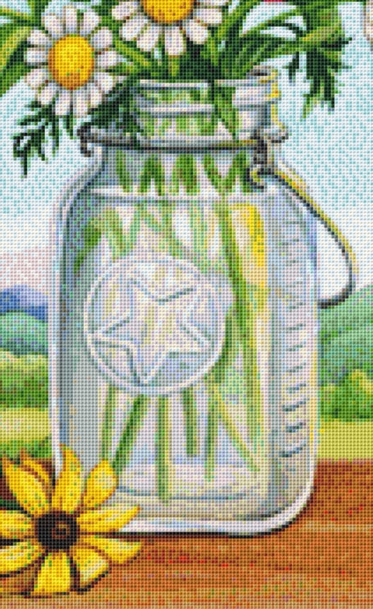 Mason Blue cross stitch pattern by Rose Mary Berlin/Ansada Art Licensing Group, LLC