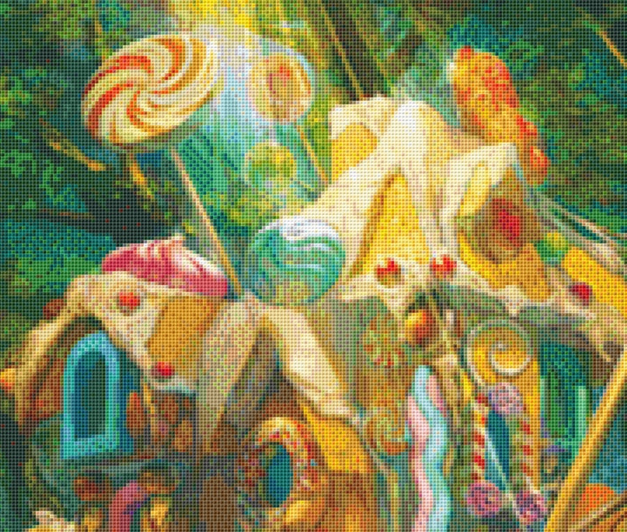 Hansel and Gretel cross stitch pattern by Cobble Hill Puzzle Company/Ansada Art Licensing Group, LLC