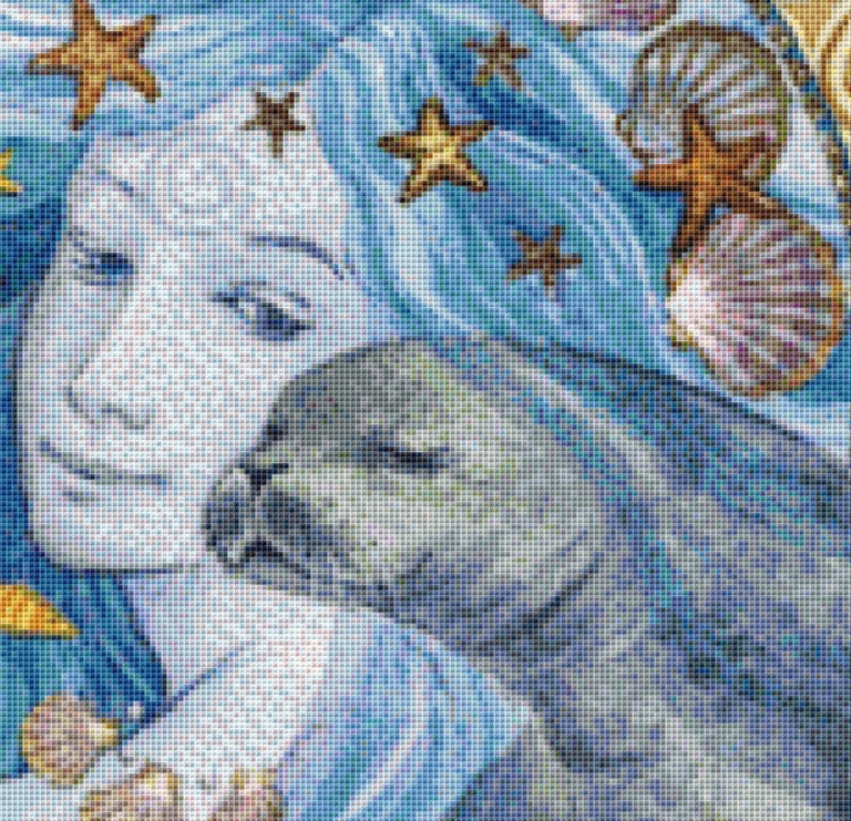 Ebb and Flow cross stitch pattern by Wendy Andrew of PaintingDreams