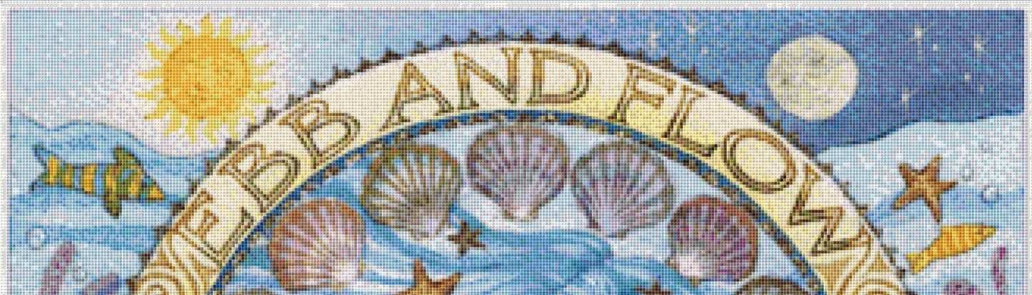 Ebb and Flow cross stitch pattern by Wendy Andrew of PaintingDreams